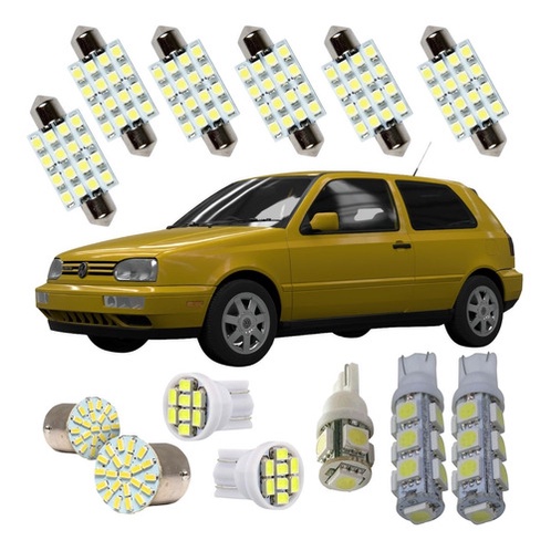 Led Golf Polo Hatch Kit Lampadas Pingo Teto Placa Ré Torpedo