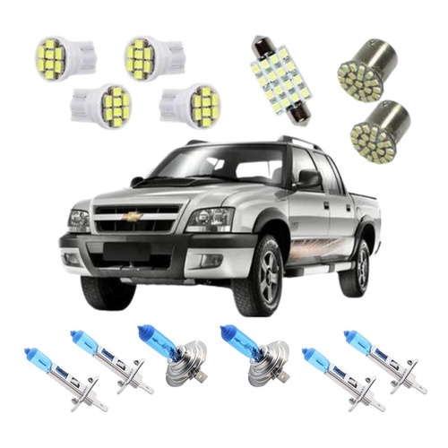 S10 Kit  Farol / Milha 2001/2011  +kit Lâmpada Super Branca em Oferta na Shopee