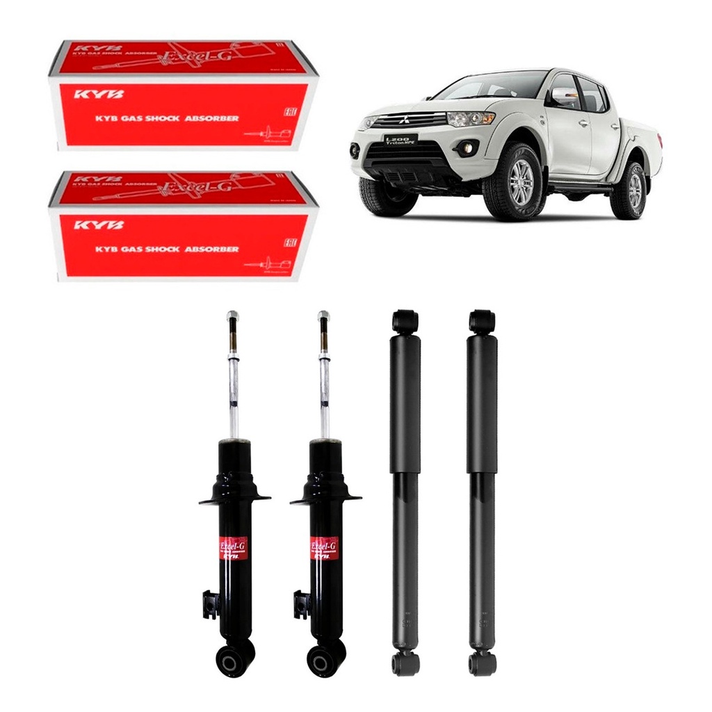 4 Amortecedores Kayaba Mitsubishi L200 Triton Sds 2008/ em Oferta na Shopee