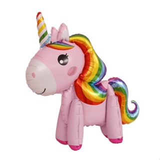 1 Balão Metalizado Unicornio Rosa 3d Gigante 85*55cm Festa e Decoração em Oferta na Shopee