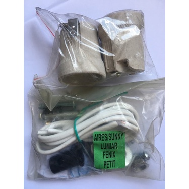 Kit Peças Bucha Parafuso Fio Ventilador Teto Ventisol Fênix