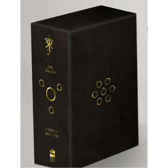 Box Senhor dos aneis Capa dura! Box de Livros - Senhor Dos Anéis (3 Volumes) + Pôster TRIOLOGIA COMPLETA