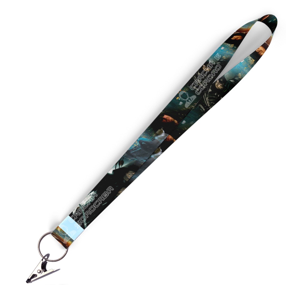 Cordão personalizado Arrow para crachá ou chaveiro com Jacaré