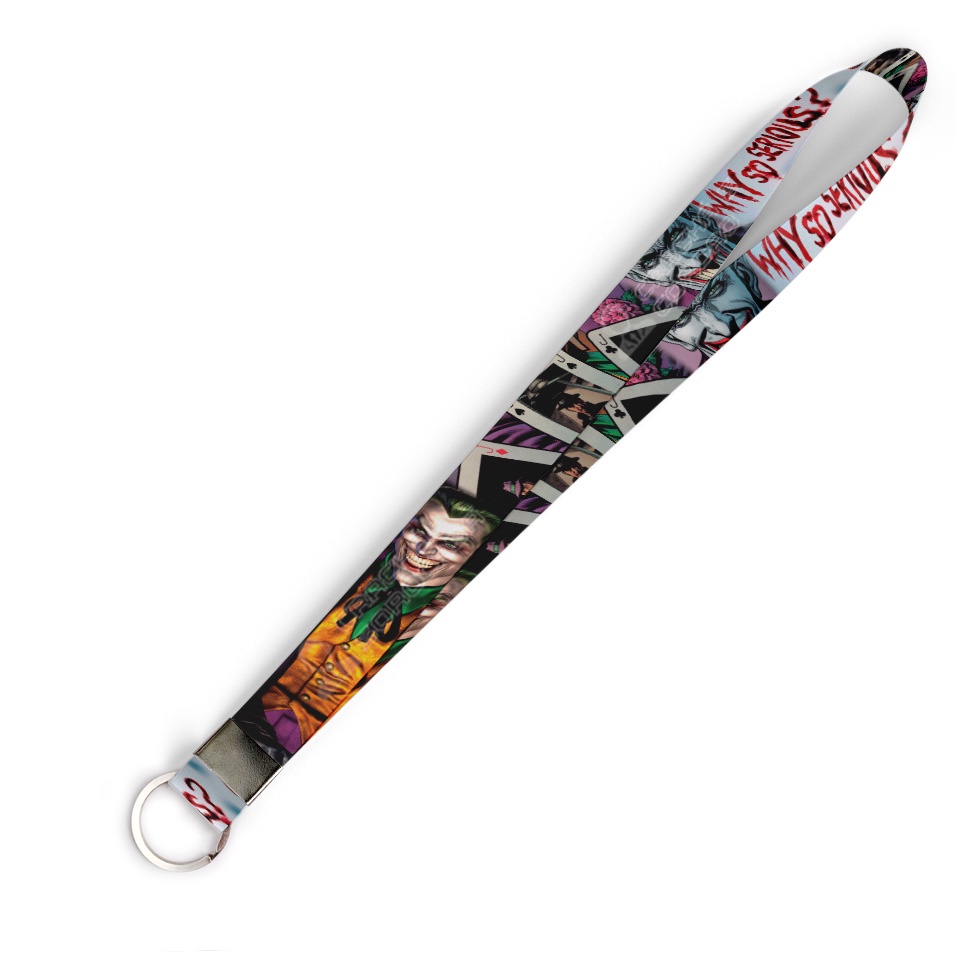 Cordão personalizado Coringa Joker para crachá ou chaveiro com Argola