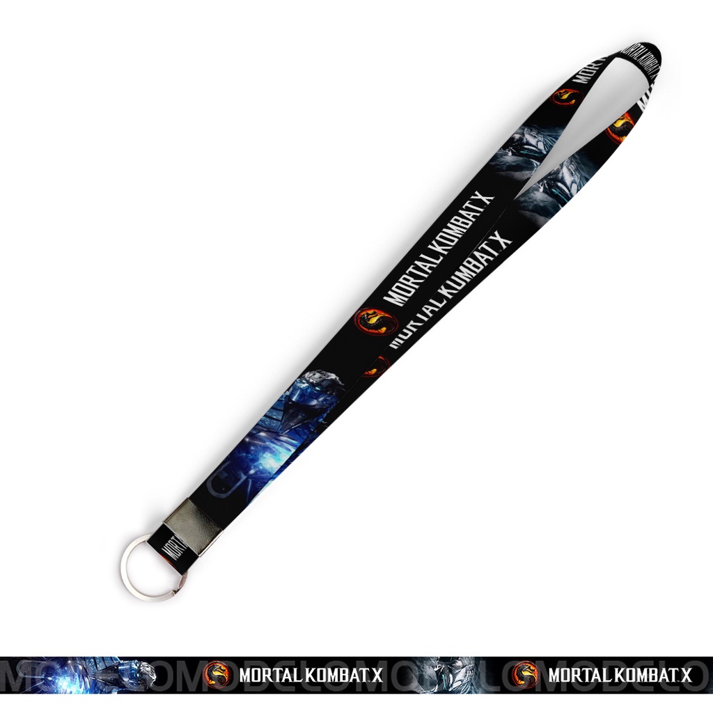 Cordão personalizado Sub Zero Mortal Kombat para crachá ou chaveiro com Argola