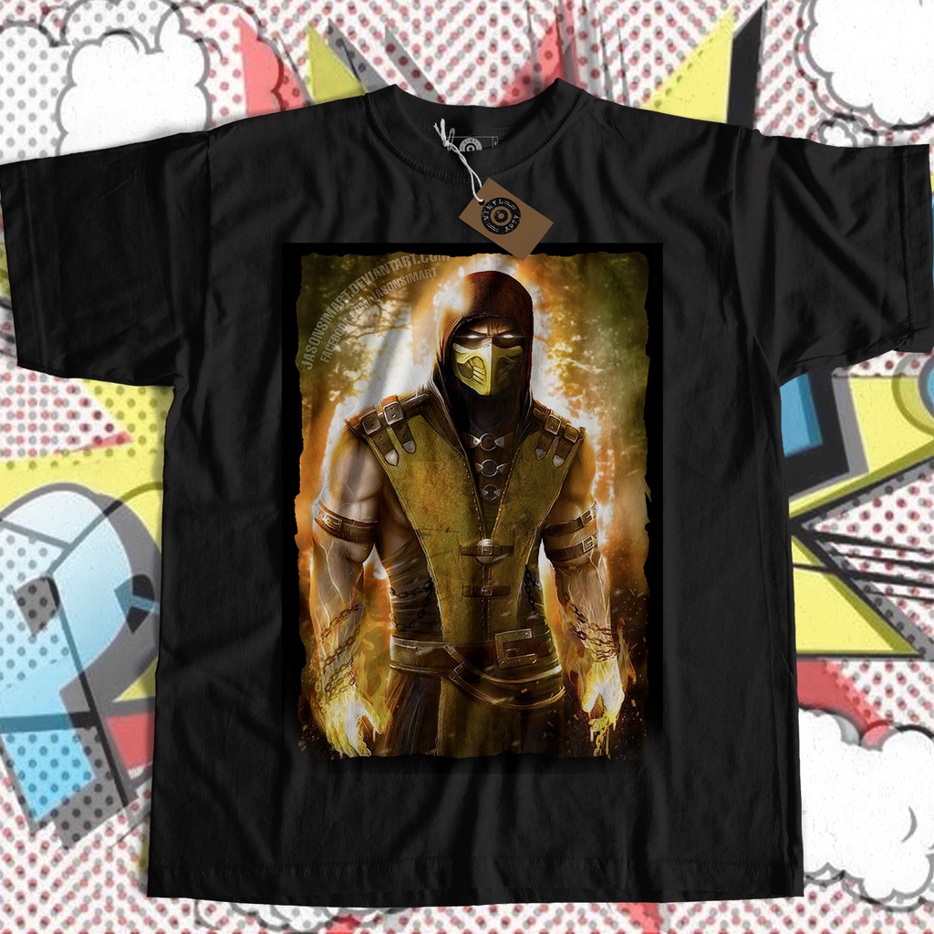 Camiseta Scorpion - Mortal Kombat - Camisa Scorpion - Mortal Kombat