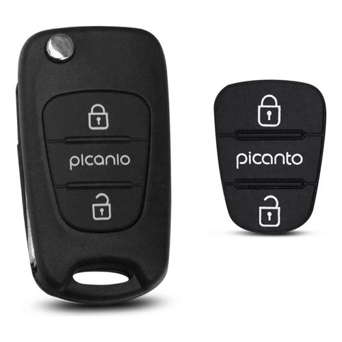 Capa Botão Borracha Frontal Chave Canivete Kia Picanto em Oferta na Shopee