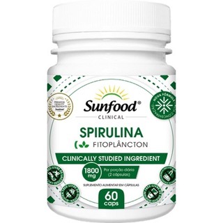 Spirulina 1800mg 60 cápsulas - Sunfood