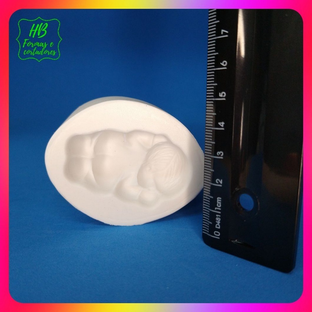Molde Silicone Molde Bebê Bumbum Chá De Bebê