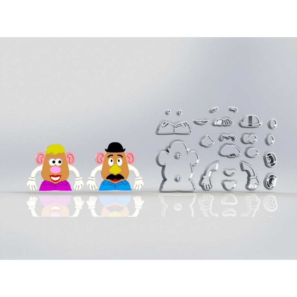 Cortador Toy Story Sr Batata E Sra Batata Modular
