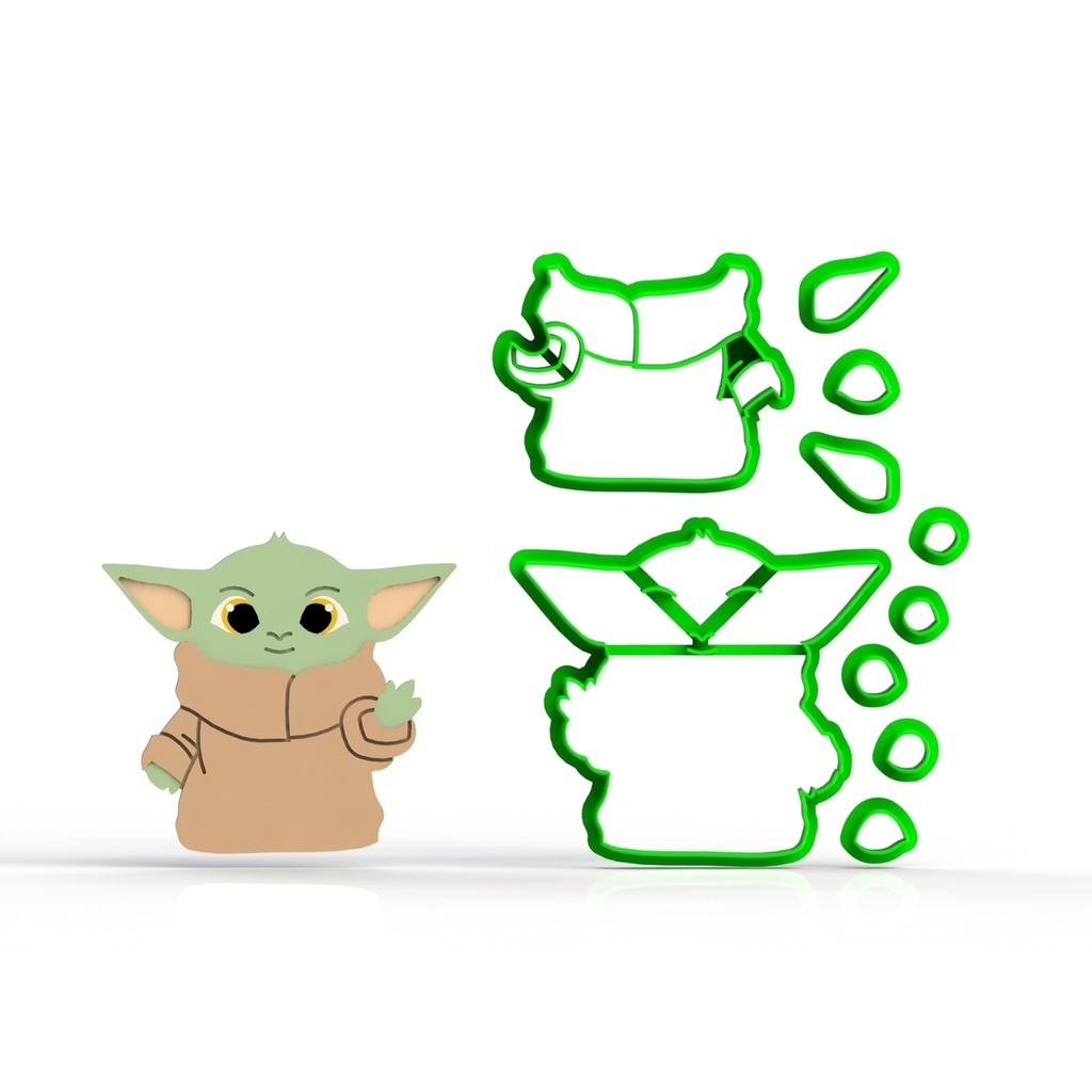 Cortador Star Wars - Yoda Baby Modular