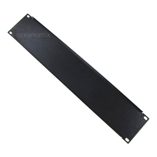 Frente Falsa 2u com 19 Polegadas Tampa Cega Preta P/Rack de Telecom - LINK+
