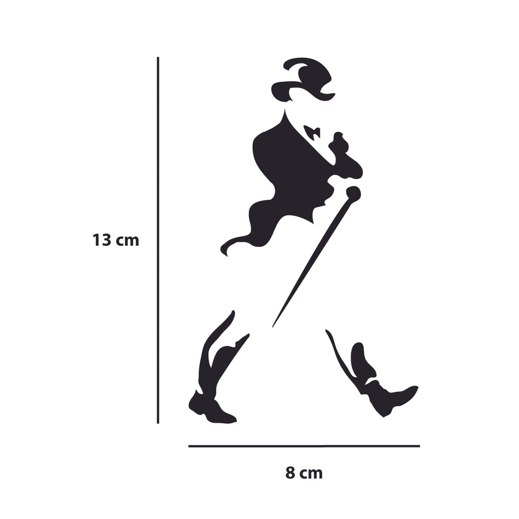 Adesivo Johnnie Walker 8x13 - Moto