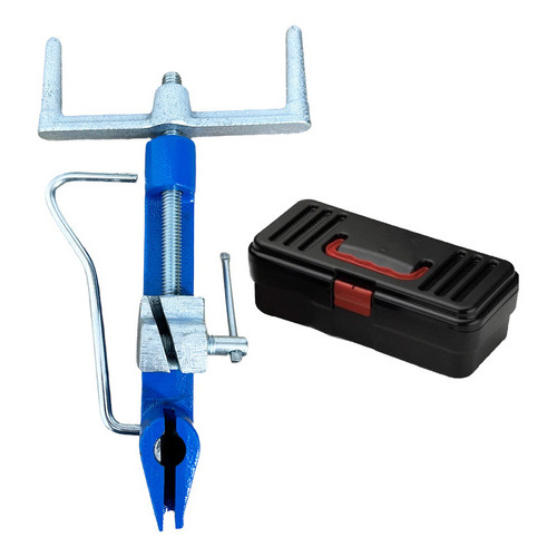 Maquina CINTAR FUSIMEC Poste Galvanizada Fita Aço CINTAR FUSIMEC FITA DE AÇO INOX Com Maleta AZUL ORIGINAL - LINK+