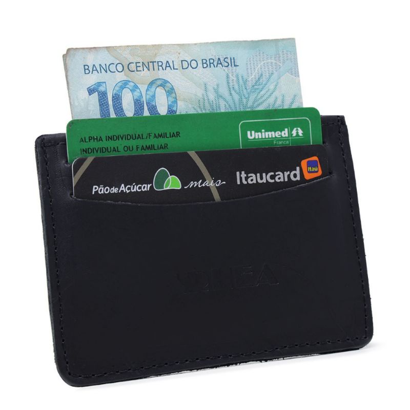 carteira masculina de couro legítimo compcta de mão cabe no bolso na palma da mão em Oferta na Shopee