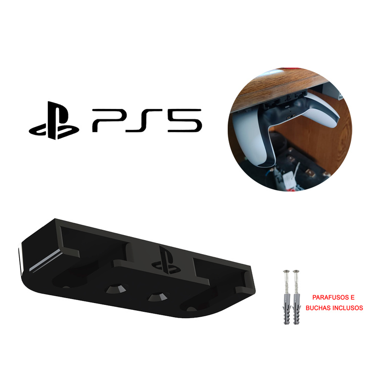 Suporte Para Controle de PS5 Embaixo Da Mesa Playstation 5 Joystick