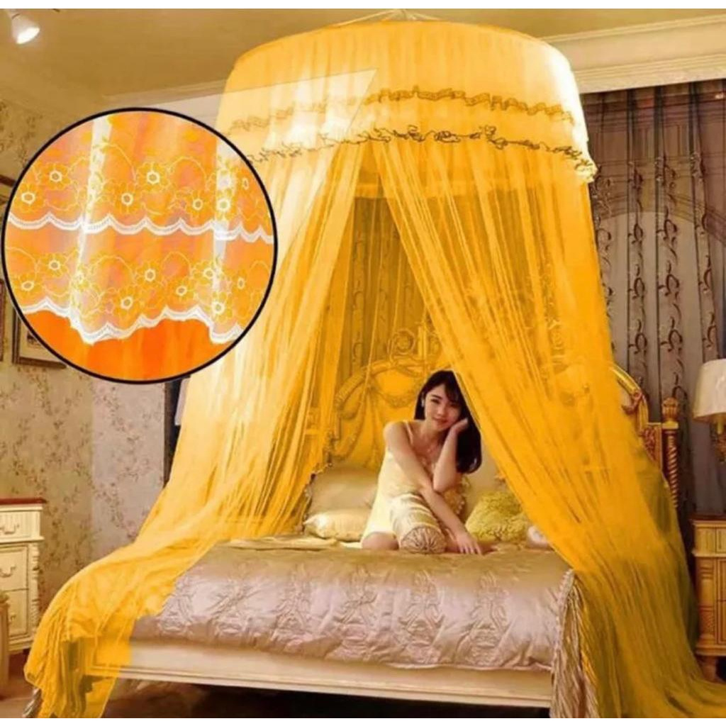 Mosquiteiro Indiano Casal DeTeto Gigante Box Queen King Com Abertura Lateral 14 Metros em Oferta na Shopee