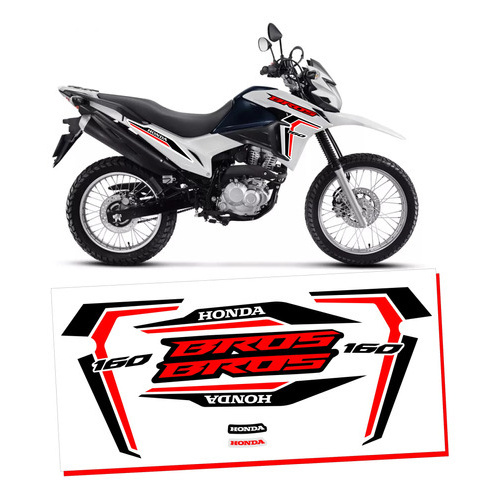 Kit Adesivos Faixas compatível Bros 160 2022 2023 2024 Diversas Cores em Oferta na Shopee