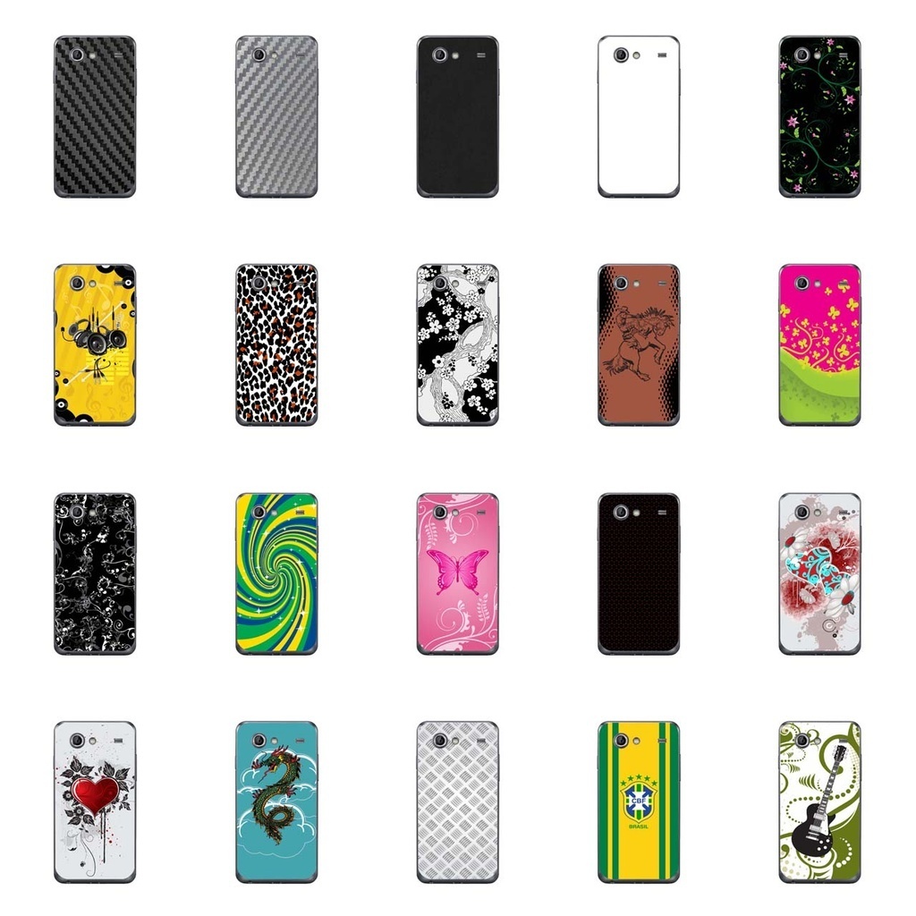 Capa Adesivo Skin349 a 368 Verso Para Galaxy S2 Lite GT-I9070