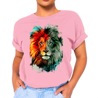 T-shirt Feminina - Sou Filha, Leão, Yeshua - Camiseta - Blusinha - Frases Cristã - 100% Poliester
