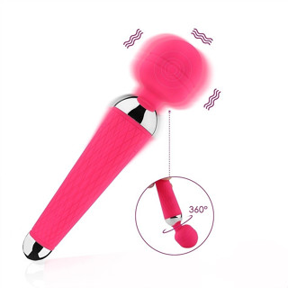 Vibrador Massageador Varinha Mágica com Cabeça Flexível e 10 modos de Vibração Sex Shop