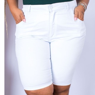 Bermuda Jeans Feminina Plus Size