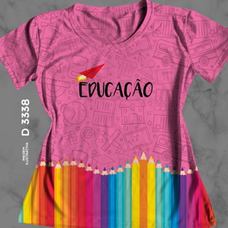 Tshirt Blusa Feminina Baby Look Educação Educadora Professora