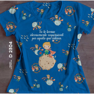 T-shirt Blusa Feminina Pequeno Príncipe