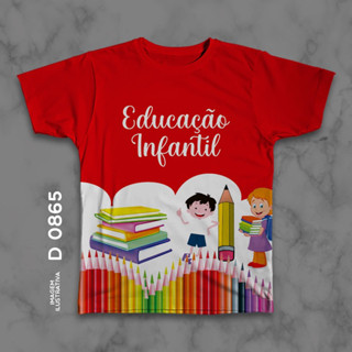 Blusa Camiseta Masculina Unissex Educação Infantil