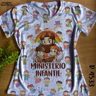 Camiseta Camisa Baby Look Blusa Feminina Ministério Infantil