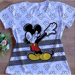 Tshirt Baby Look Feminina Mickey