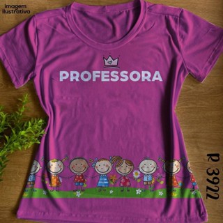 Tshirt Blusa Feminina Professora Pink