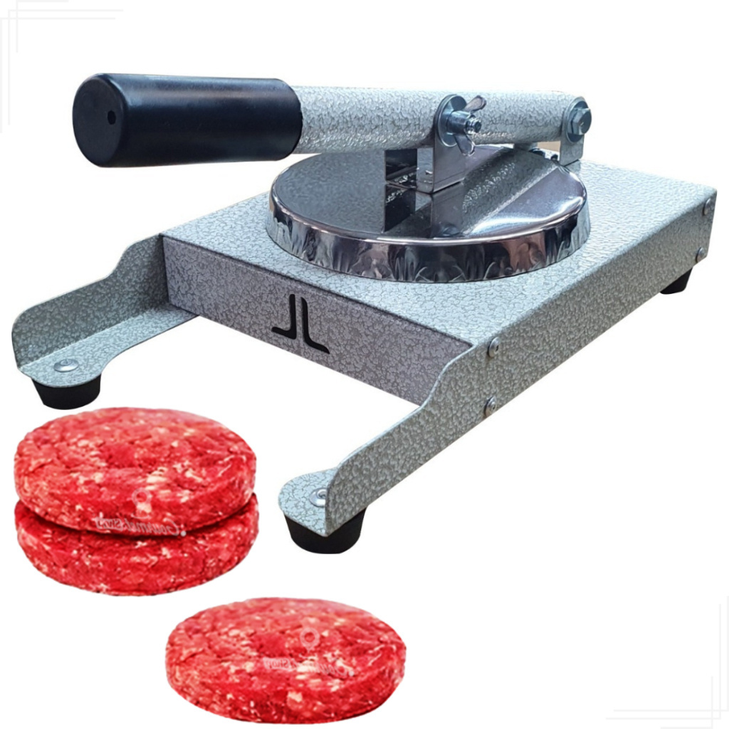 Modelador Prensador Industrial + Formas De Fazer Hambúrguer Artesanal Profissional em Oferta na Shopee
