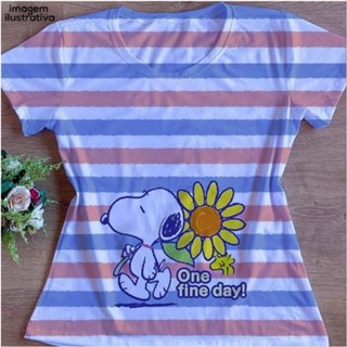 Blusa Feminina Snoopy Girassol