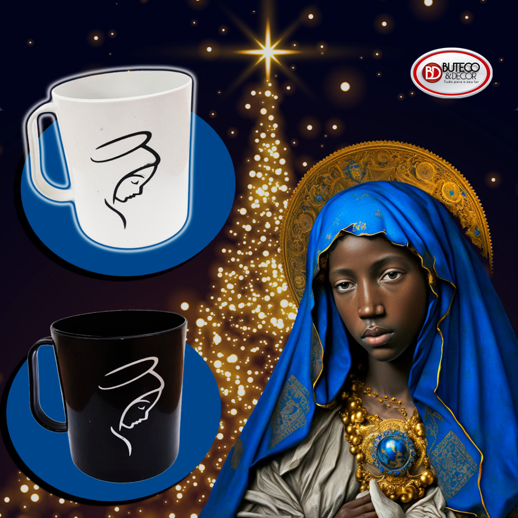 kit 10 canecas Santa Nossa Senhora Fé Santinha Lembrancinha  Religioso DIA DE APARECIDA CATOLICO