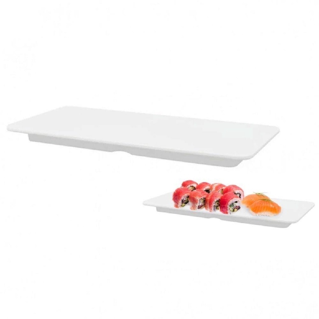 Bandeja Oriental Tábua Prato Reto Melamina 27cm Restaurante