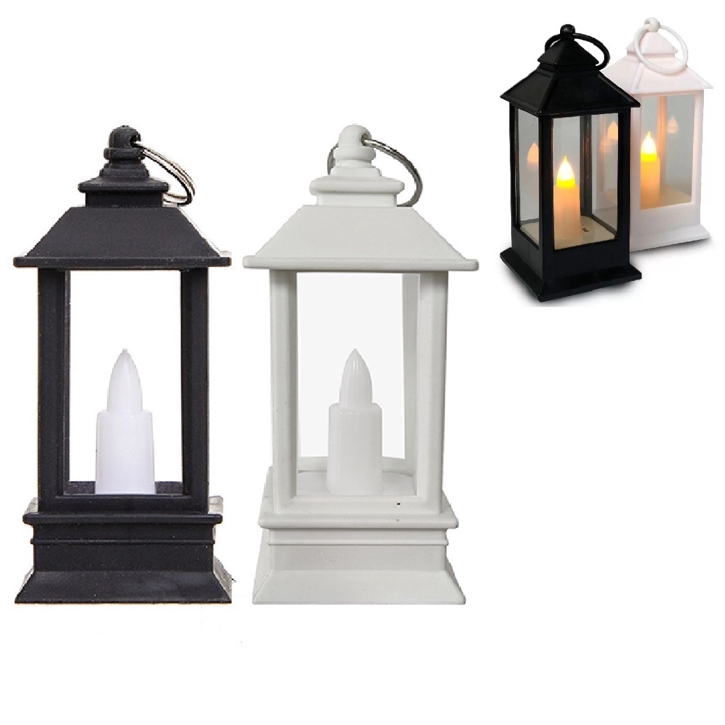 Luminária Vela Luz LED Mini Lamparina Lampião Decoração