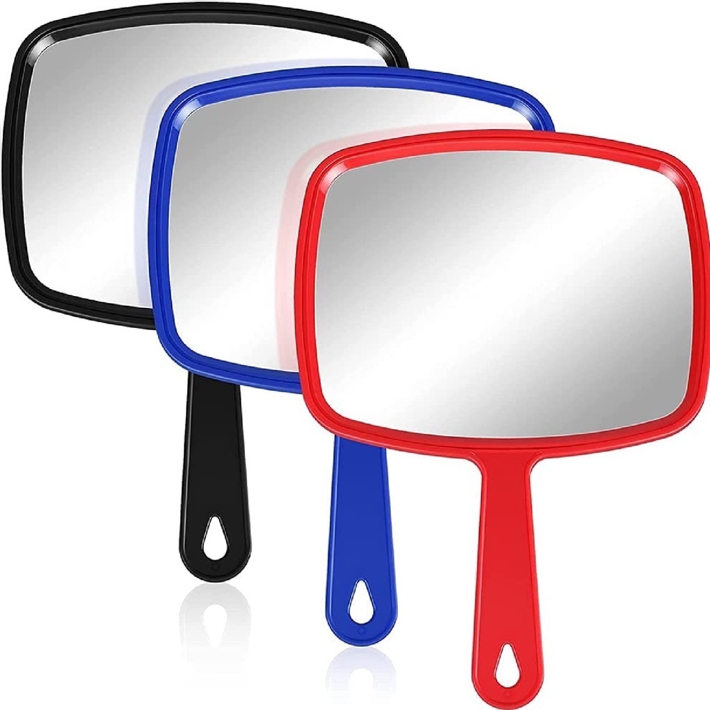 Espelho de Mão Retangular G Maquiagem Dentista Cabelereiro