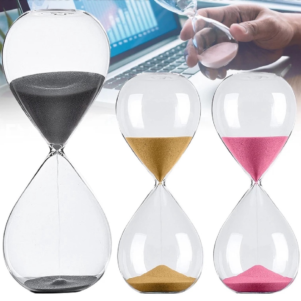 Ampulheta de Vidro 5 Minutos Areia Timer Relógio Decoração