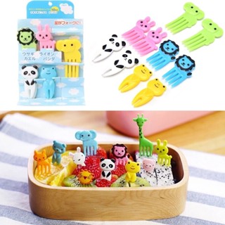 Garfinho Petisco Infantil Plástico P/ Frutas Palitinho 10pçs