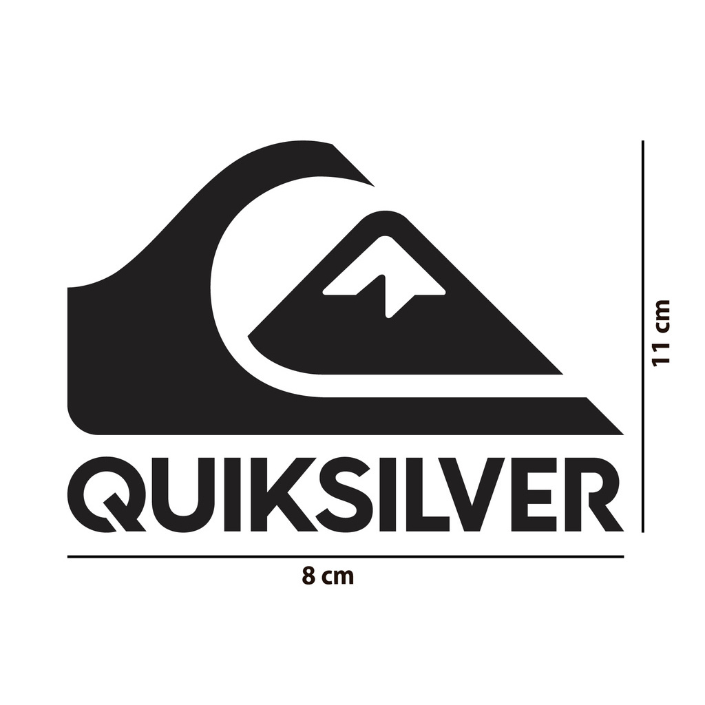 Adesivo Quiksilver Vinil de recorte Surf 8x11 etiqueta/moto/notebook