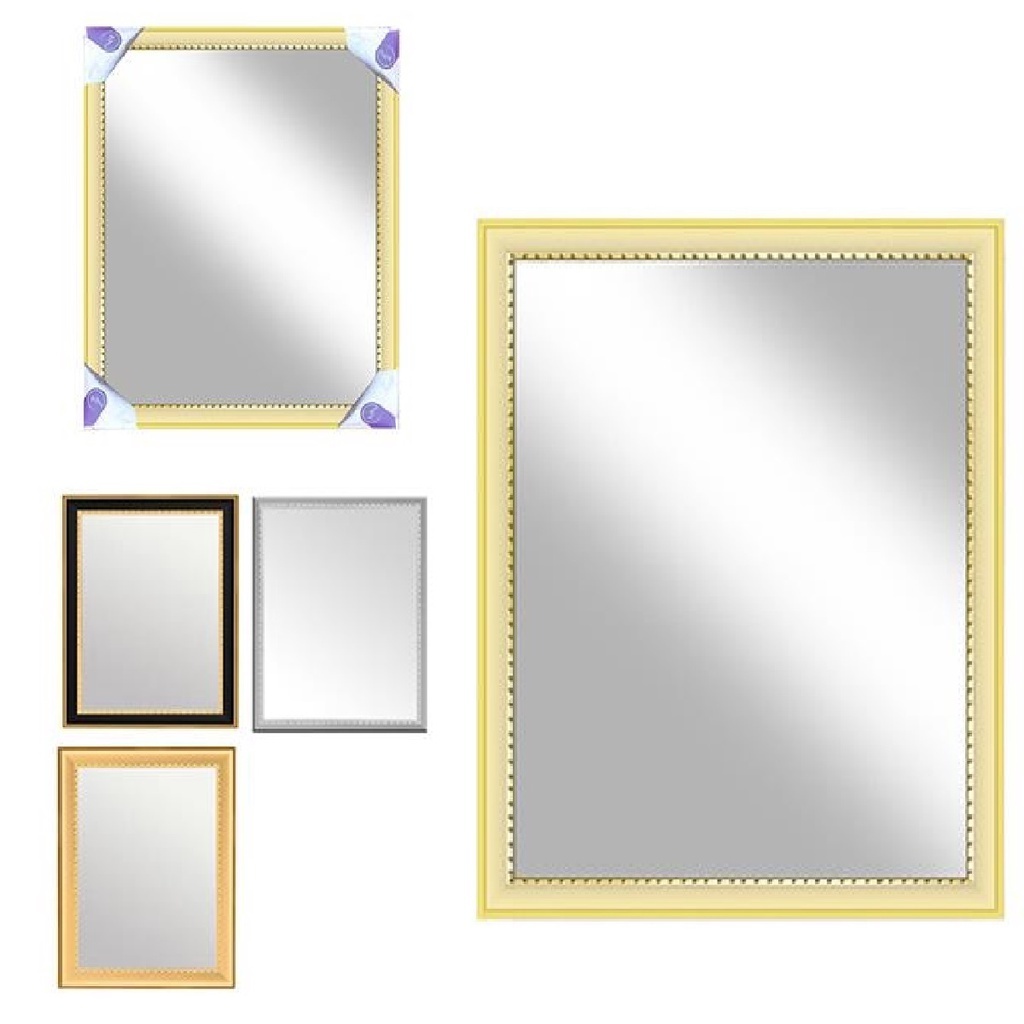 Espelho Pequeno de Parede com Moldura 15x20cm Retangular Decoração