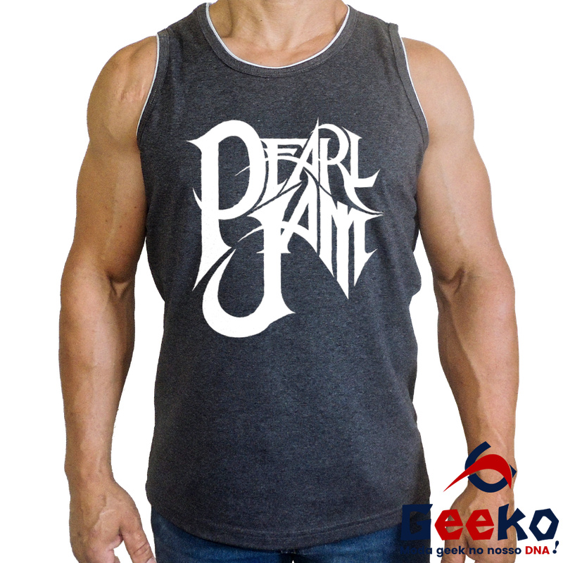 Regata Pearl Jam 100% Algodão Camiseta Regata Rock Geeko Oficial