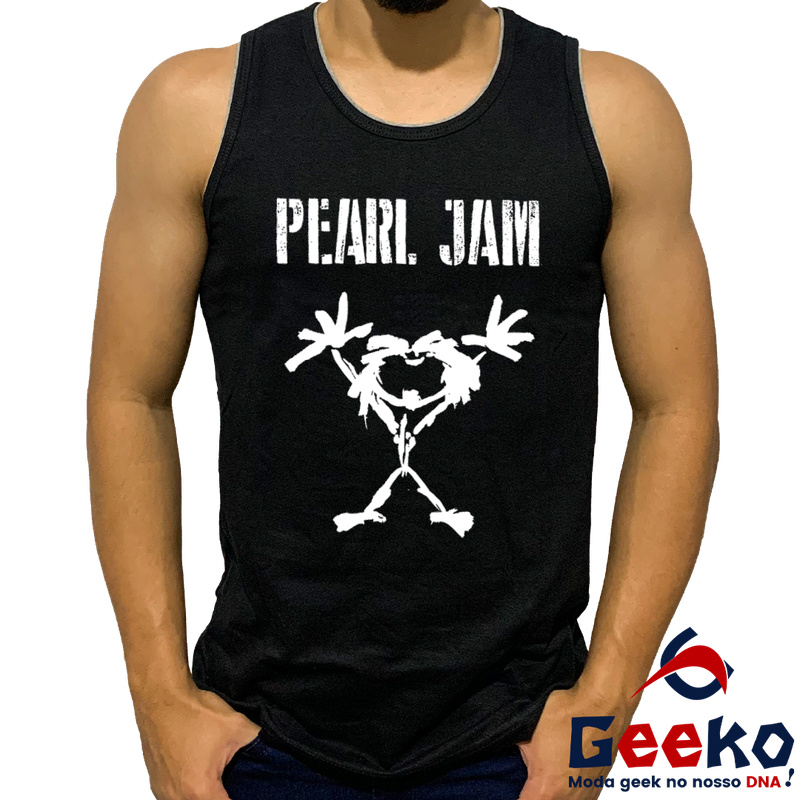 Regata Pearl Jam 100% Algodão Camiseta Regata Geeko Oficial