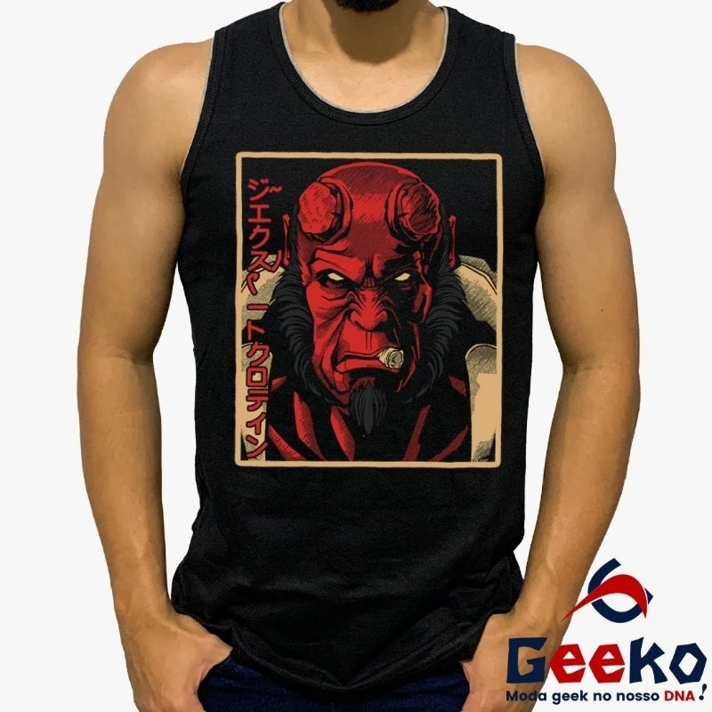 Regata Hellboy 100% Algodão - Geeko Oficial