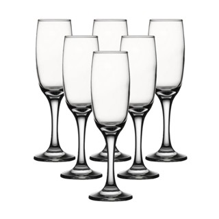 Jogo 6 Taças Aragon Champanhe Em Vidro 176ml Cristar