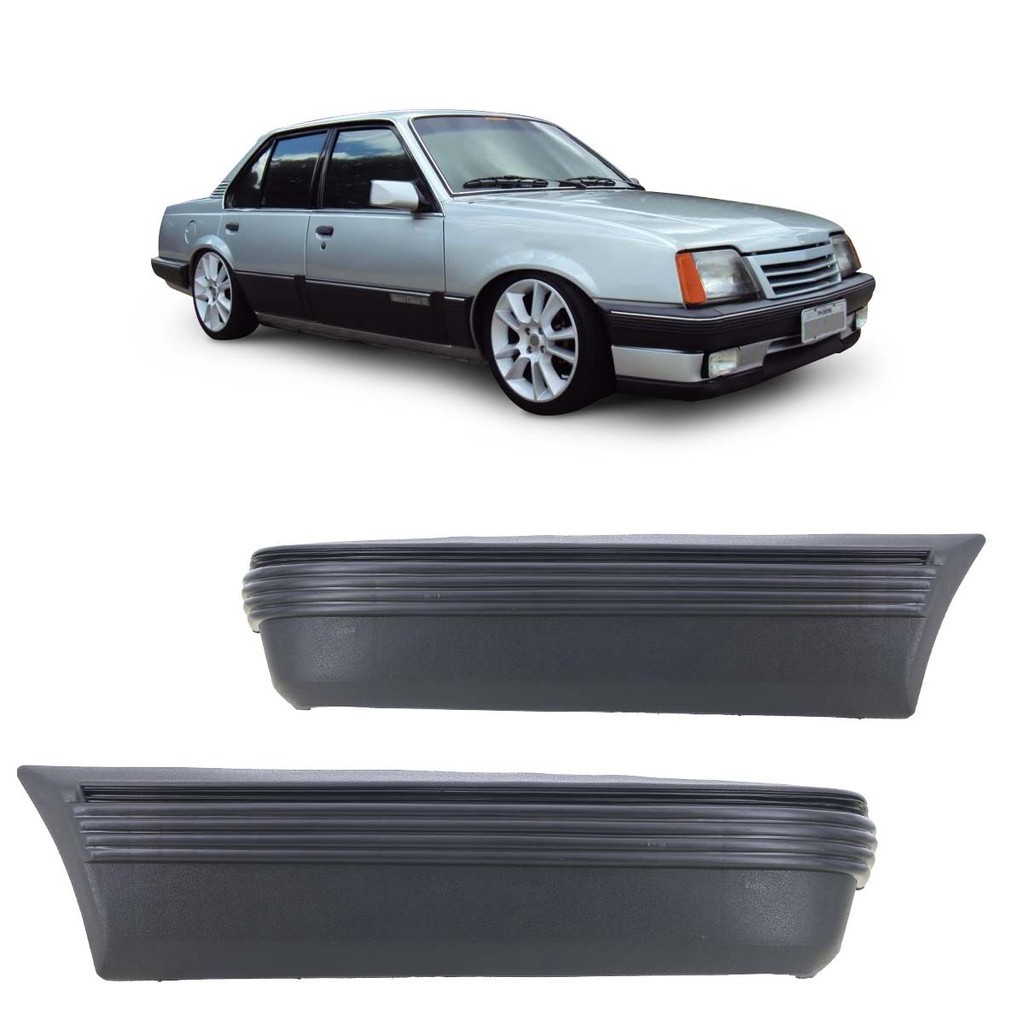 Ponteira Parachoque Dianteiro Monza 1982 1983 1984 1985 1986 1987 1988 1989 1990 Preto Texturizado - Spare Parts and Accessories for Vehicles