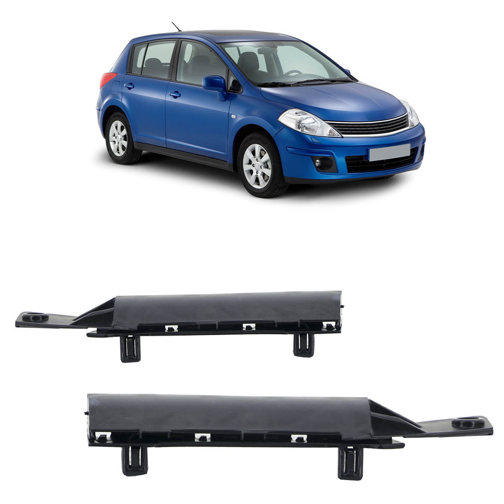 Suporte Guia Parachoque Dianteiro Tiida 2008 2009 2010 2011 2012 2013 Preto - Spare Parts and Accessories for Vehicles