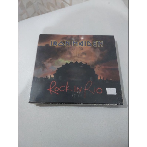 CD IRON MAIDEN ROCK IN RIO DUPLO CAPA 3D LACRADO DE FÁBRICA com luva capa 3d