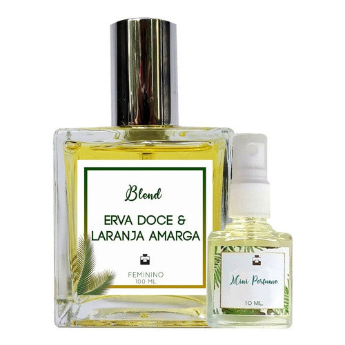Perfume Erva Doce & Laranja Amarga 100ml Feminino - Blend de Óleo Essencial Natural + Perfume de presente